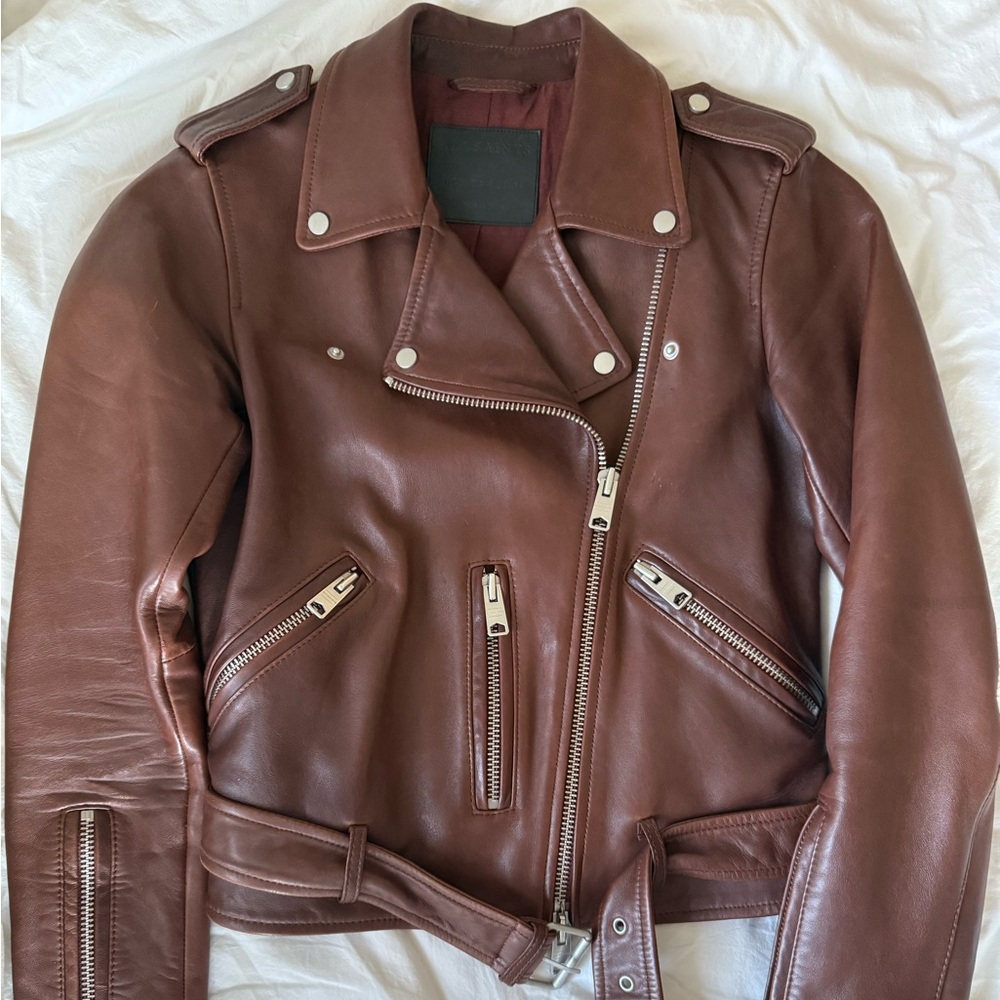 All Saints Balfern Leather Biker Jacket